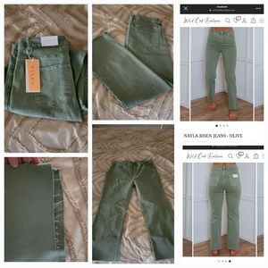 Risen green colored jeans